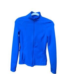 Sweaty Betty Power Boost Workout Full Zip Track Jacket Oxford Blue Size XS